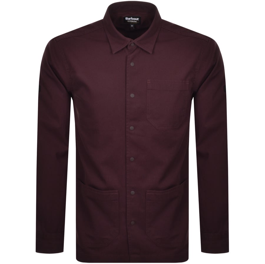 Alternative Image for ProductBarbour International Patch Overshirt Burgundy1